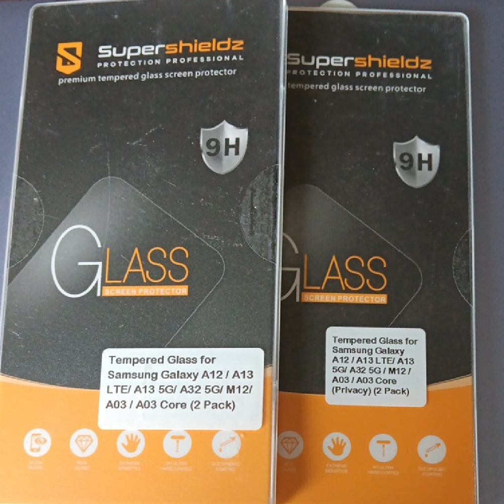 Tempered Glass Screen Protector for Samsung Galaxy A12/A13 - Black